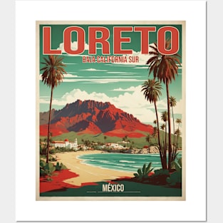 Loreto Baja California Sur Mexico Vintage Tourism Travel Posters and Art